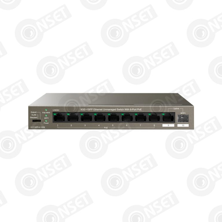 IP-Com G1110PF-8-102W Коммутатор 8-портовый неуправляемый PoE — Неуправляемые, купить в Алматы