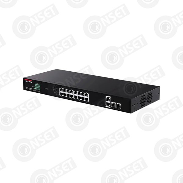 IP-Com G1120P-16-150W Коммутатор 16-портовый неуправляемый PoE — Неуправляемые, купить в Алматы