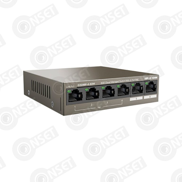 IP-Com G2206P-4-63W Коммутатор 4-портовый управляемый PoE — Управляемые, купить в Алматы
