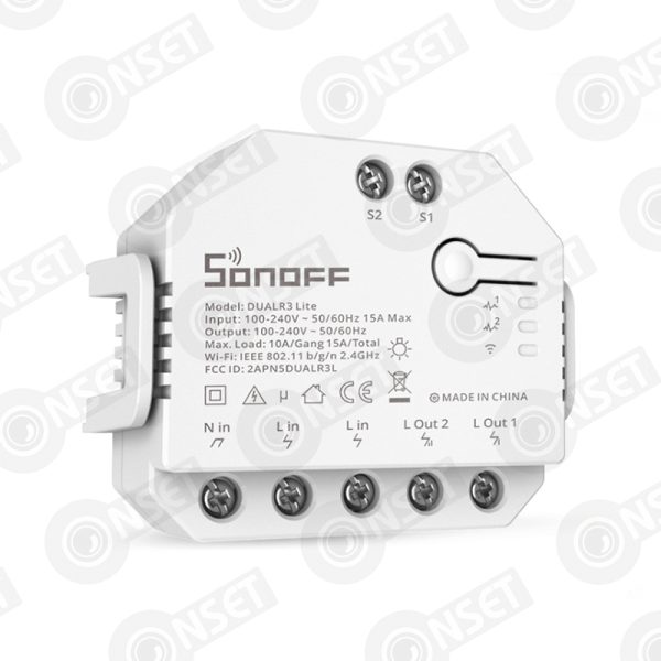 Sonoff Умное двухканальное WiFi Реле DUALR3 Lite, купить в Алматы