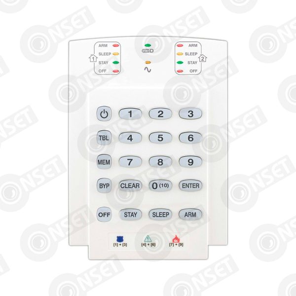 Paradox K10V LED Клавиатура 10 зон, проводная, вертикальная — Радиосистемы, купить в Алматы