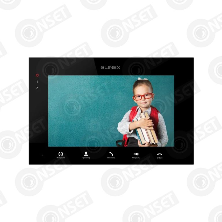 Slinex SQ-07MTHD цвет черный. 7" AHD Домофон с сенсорным экраном высок — Абонентские устройства, купить в Алматы