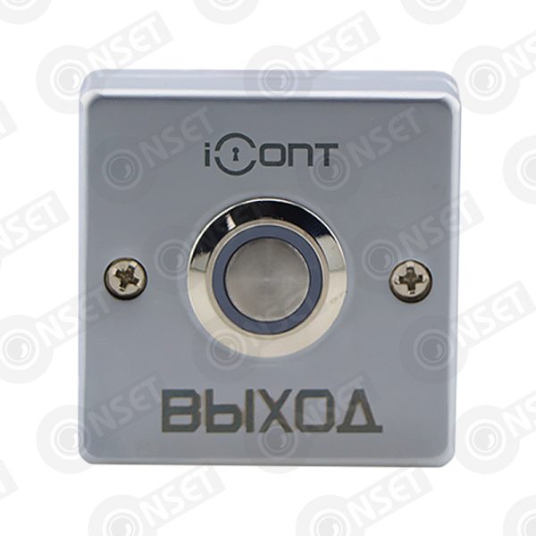 iButton-03 LED Кнопка выхода металлическая накладная с подсветкой (NO — Кнопки выхода, купить в Алматы