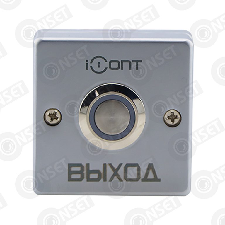 iButton-03 LED Кнопка выхода металлическая накладная с подсветкой (NO — Кнопки выхода, купить в Алматы