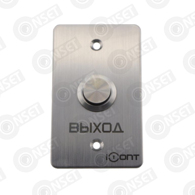 iButton-04 Кнопка выхода врезная из шлифованной нержавеющей стали (85х — Кнопки выхода, купить в Алматы