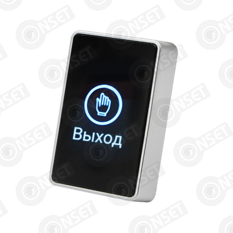 iButton-05 Black Кнопка выхода накладная сенсорная из пластика с индик — Кнопки выхода, купить в Алматы