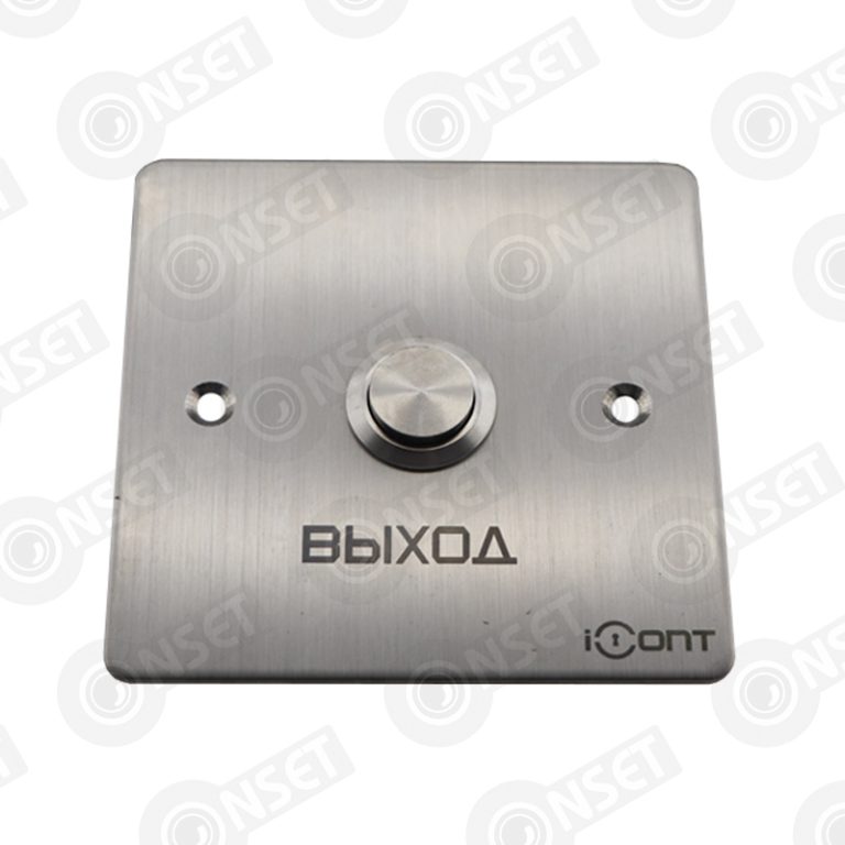 iButton-06 Кнопка выхода врезная из шлифованной нержавеющей стали (86х — Кнопки выхода, купить в Алматы