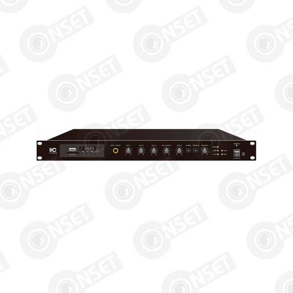 ITC T-120DTB Усилитель микшерный, цифровой с Мр3, тюнером, Bluetooth — Микшеры, усилители и предусилители, купить в Алматы