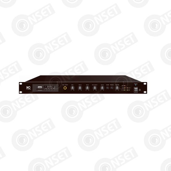 ITC TI-500DTB Усилитель микшерный, цифровой с Мр3, тюнером, Bluetooth — Микшеры, усилители и предусилители, купить в Алматы