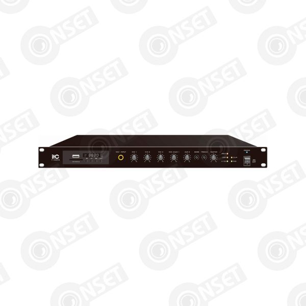 ITC T-240DTB Усилитель микшерный, цифровой с Мр3, тюнером, Bluetooth — Микшеры, усилители и предусилители, купить в Алматы