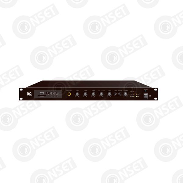 ITC T-500DTB Усилитель микшерный, цифровой с Мр3, тюнером, Bluetooth — Микшеры, усилители и предусилители, купить в Алматы