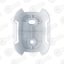 Ajax Holder Button/DoubleButton белый Держатель для фиксации на поверх — Дополнительное оборудование для беспроводных систем, купить в Алматы