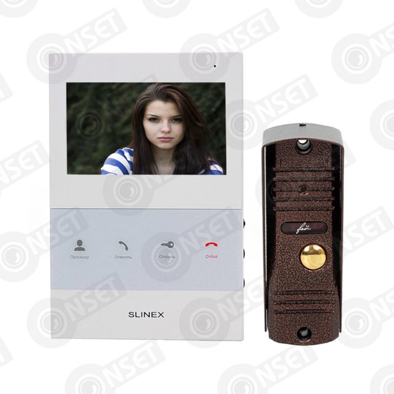 Slinex KIT SQ-04M цвет белый + ML-16HD цвет черный. Комплект домофона — Комплекты, купить в Алматы