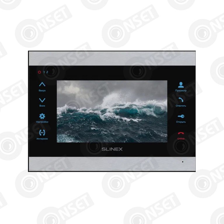 Slinex SL-07MHD цвет серебро + белый. 7" Домофон с ультратонким корпус — Абонентские устройства, купить в Алматы