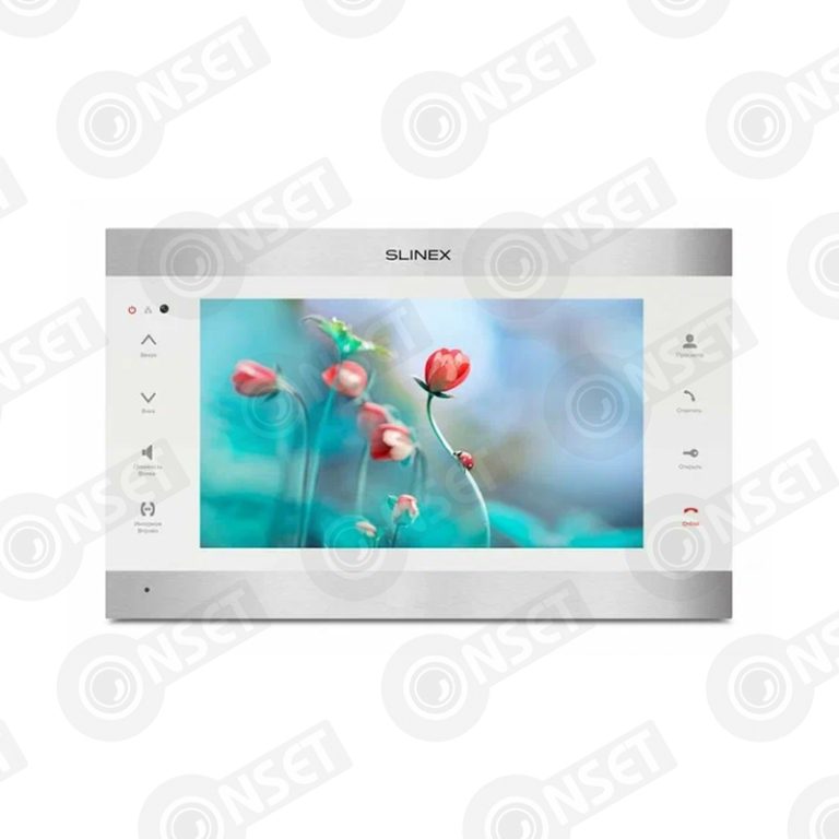 Slinex SL-07MHD цвет черный + серебро. 7" Домофон с ультратонким корпу — Абонентские устройства, купить в Алматы