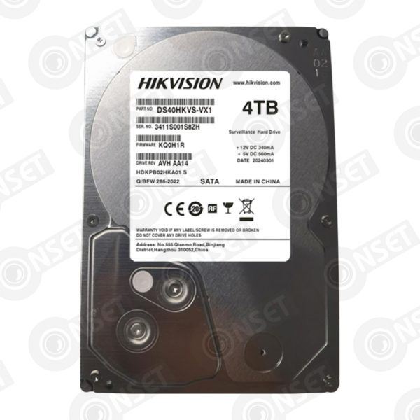 Hikvision DS40HKVS-VX1,4TB,5400,3.5'',SATA жесткие диски