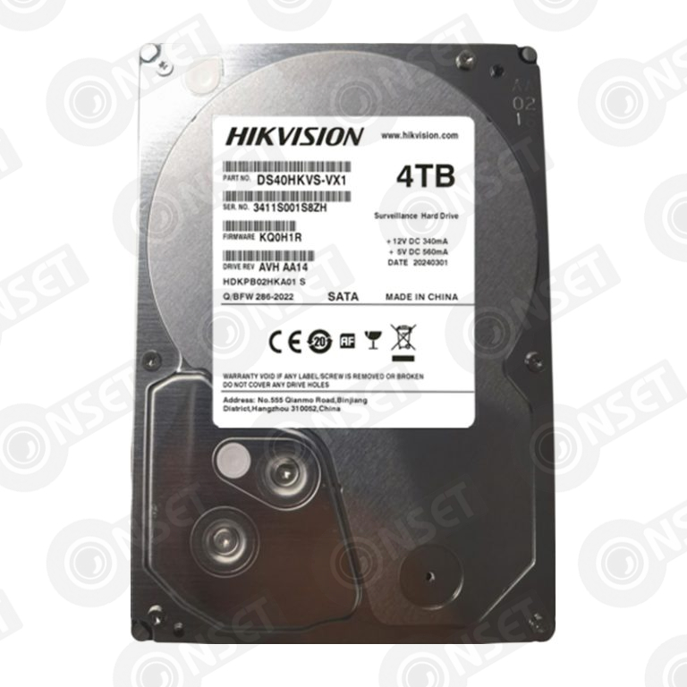 Hikvision DS40HKVS-VX1,4TB,5400,3.5'',SATA жесткие диски