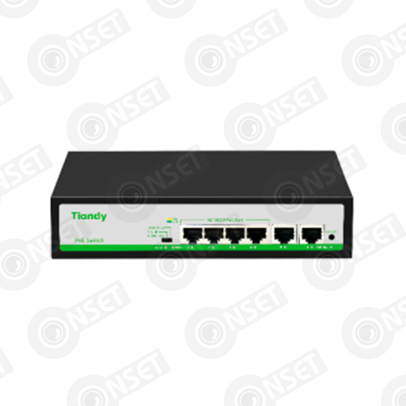 1A.20010.020136 #1 TIANDY TC-P3S06 Spec:F/0420/AT/55 коммутатор 4 порта 4FE+2FE — Неуправляемые, купить в Алматы