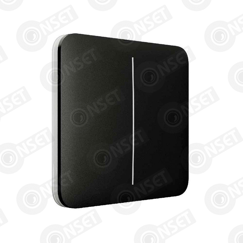 INT0000004653 #1 Ajax LightSwitch (2-gang) черный Умный двухклавишный выключатель — Беспроводная система “AJAX”, купить в Алматы