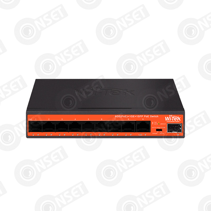 INT0000004719 #1 Wi-Tek WI-PS309GFH Коммутатор 8-портовый неуправляемый PoE — Неуправляемые, купить в Алматы