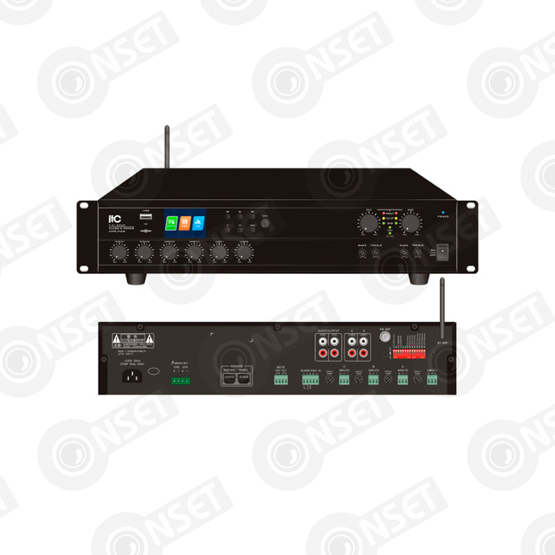 INT0000005054 #1 ITC T-2120UC 2-канальный матричный цифровой микшерный усилитель (2*120 — Микшеры, усилители и предусилители, купить в Алматы