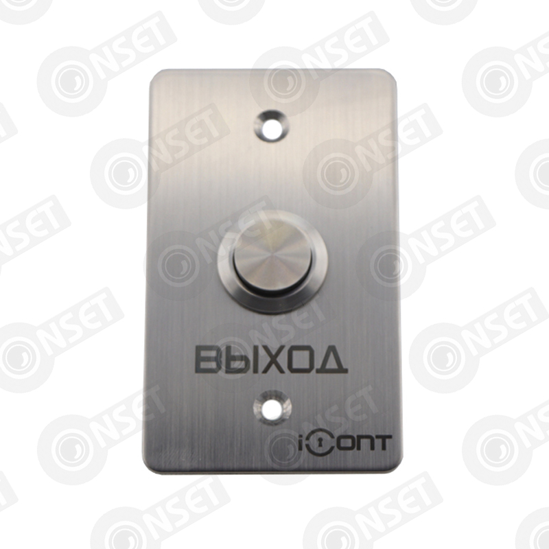 TD00000014341 #1 iButton-04 Кнопка выхода врезная из шлифованной нержавеющей стали (85х — Кнопки выхода, купить в Алматы