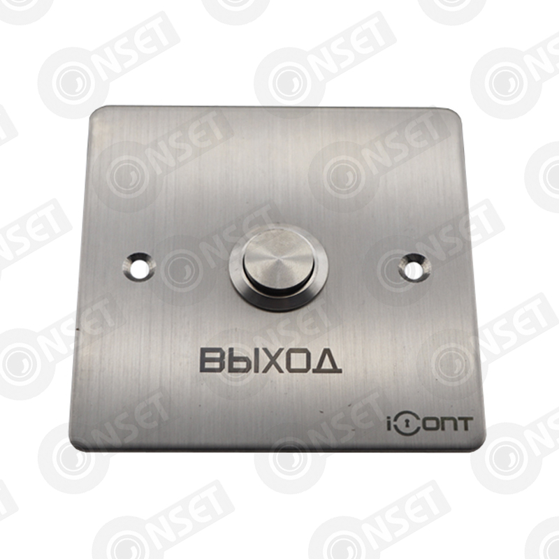 TD00000014344 #1 iButton-06 Кнопка выхода врезная из шлифованной нержавеющей стали (86х — Кнопки выхода, купить в Алматы