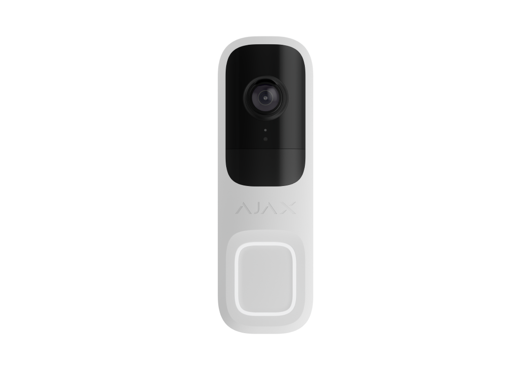 Ajax Doorbell белый Видеозвонок со встроенным искусственным интеллектом Ajax Doorbell беспроводная система “ajax”