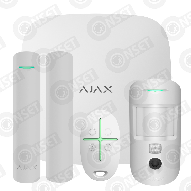 Ajax Hub Kit Cam HDR белый комплект (Hub-1шт, MotionCam-1шт, DoorProtect-1шт, SpaceControl-1шт) Ajax Hub Kit Cam HDR беспроводная система “ajax”