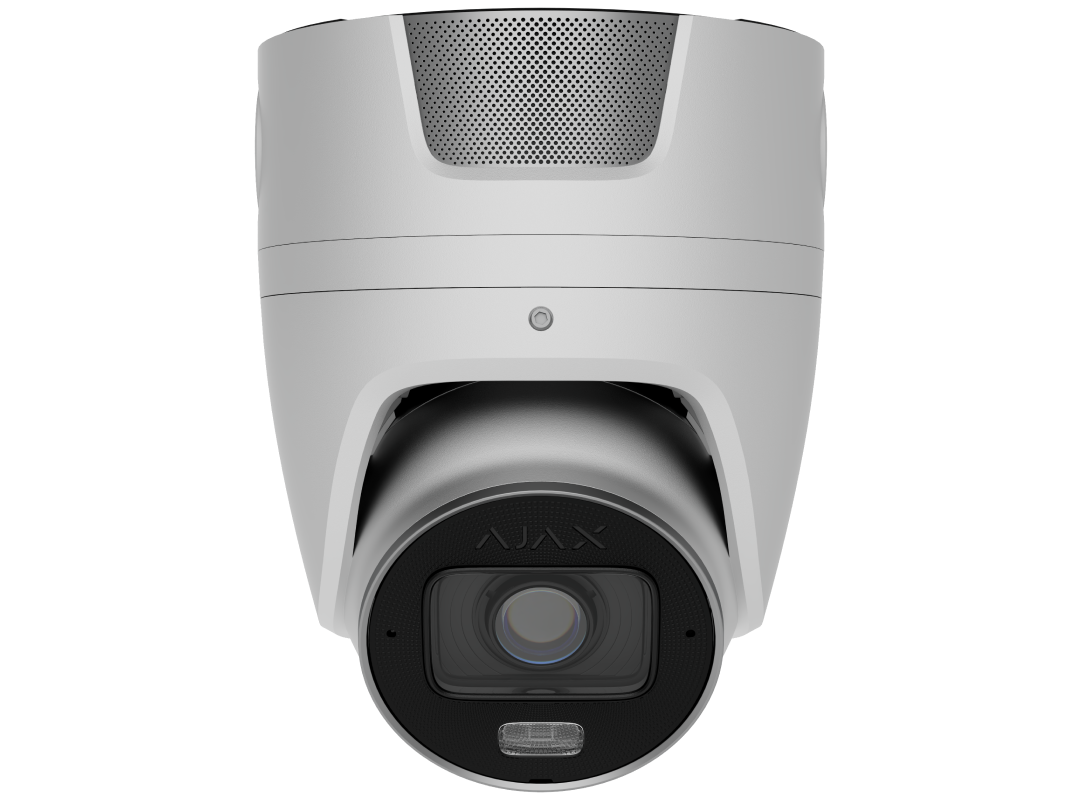 Ajax TurretCam белый IP-камера проводная (8Мр/4 mm) Ajax TurretCam ip купольные видеокамеры