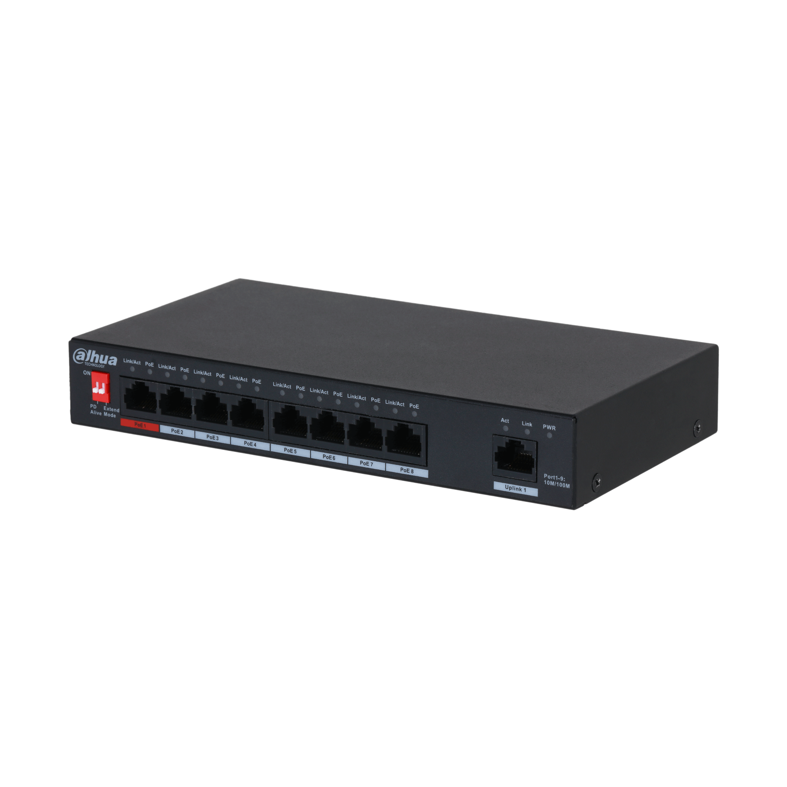 Dahua DH-PFS3009-8ET-96 Коммутатор настольный, 8 портов Dahua DH-PFS3009-8ET-96 неуправляемые