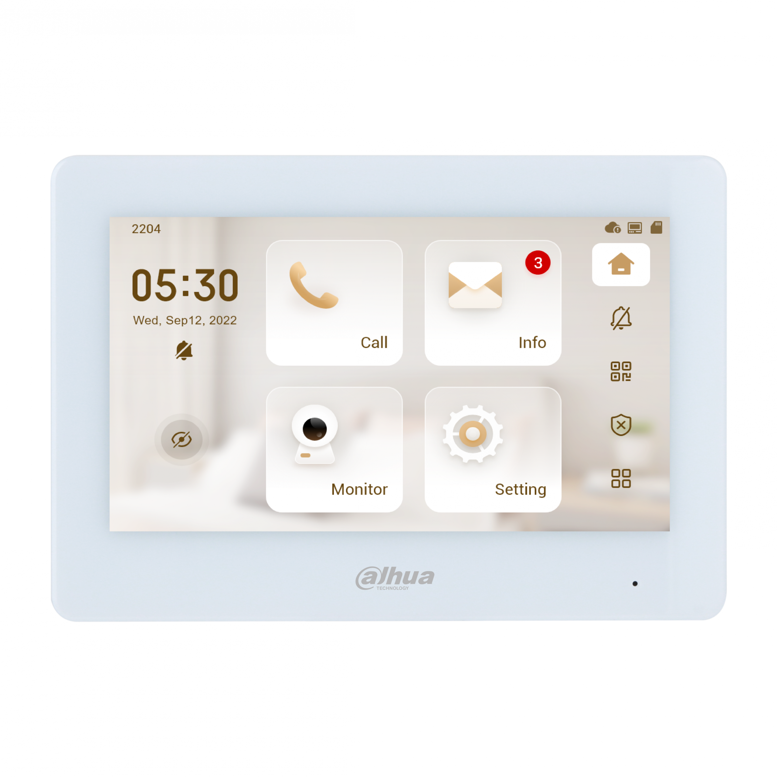 Dahua DHI-VTH5421HW-W Видеодомофон 7" цветной TFT LCD экран Dahua DHI-VTH5421HW-W абонентские устройства