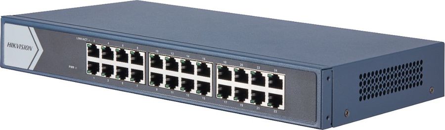 Hikvision DS-3E0524-E(C) Коммутатор 24-портовый неуправляемый SOHO Hikvision DS-3E0524-E(C) неуправляемые