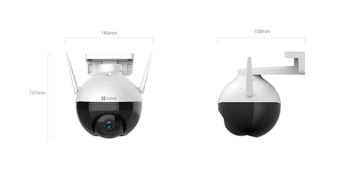 Ezviz C8C IP/ Wi-Fi Камера автономная ip купольные видеокамеры